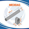 Barral Deslizante Cromado 1200mm Bazar Cocina Utensilio Fark 2