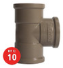 Kit C/ 10 Te Soldavel 50mm Multilit 1
