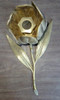 Cenicero De Bronce Macizo En Forma De Flor!! Muy Decorativo 6