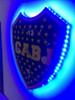 Escudo Reloj Pared Boca Juniors Xeneize Fibrofacil Led Azul 2