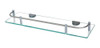 Estante Repisa D Vidrio Baranda Rectangular Baño Acero 0