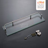 Estante Repisa D Vidrio Baranda Rectangular Baño Acero 4
