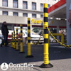 Kit 4 Postes Demarcatorio Vial Seguridad  Para Cadena Am/ne 2