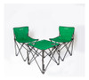 Set Mesa Plegable Jardin Camping + 2 Sillas. Gravedad  X 0