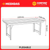 Mesa De Madera 2.00 Pino Plegable Uso Quincho C/impregnante 2