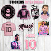 Stickers Inter Miami Messi 15 Unidades 2 Stickers Inter Miami Messi 15 Unidades 2