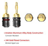 Rockrix Banana Tapones Para Cable De Altavoz, Resistentes A 3