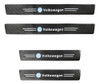 Zócalos Protector Puerta Auto Fibra Carbono Logo Volkswagen 0