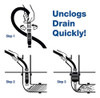 Drain King 340 Todo En Uno Kit De Desobstrucción De Drenaje 4