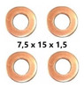 Kit De 4 Arandelas Para Inyectores Siemens Bosch 1,5 Mm 2