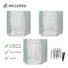 3 Grandes Protectores De Plantas Plegables Para Plantas (ala 3