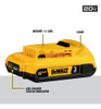 Batería De Iones De Litio Dewalt 20v Max, 3ah, Carga Rápida 2