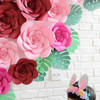 Amosfun Decoración Flores Papel Artificial Pared Flores 3d 4