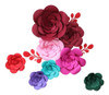 Amosfun Decoración Flores Papel Artificial Pared Flores 3d 6