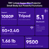 Tmy Mini Proyector Para iPhone, Proyector Portatil Con Wifi 1