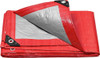 Lona Polietileno Roja Con Ojales 4x5mt Pretul Toldo Camping 0