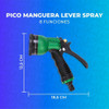 Pistola De Riego Regador Manguera Multifuncion 8 Posiciones 3