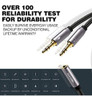 Cable Divisor De Auriculares, Chapado En Oro Y Trenzado Fuer 2