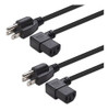 Cable Matters 2-pack 16 Awg Cable De Alimentacion De Angul 0