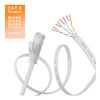 Cat 6 Ethernet Cable 30 Ft White - Flat Internet Network Lan 1