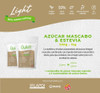 Azucar Mascabo Y Stevia Dulkré Light 1/2kg 2
