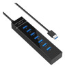 Hub Usb 7 Puertos Usb 3.0 Velocidad Con Cable De 30cm 0