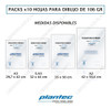 3 Pack 10 Hojas 35x50cm Plantec Dibujo Tecnico 106gr 3
