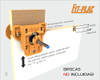 Plantilla Rafix Regulable 12-19mm Broca De 20mm 2