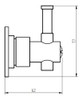 Percha Simple Robinet Bronx Cromo 2