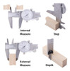 Calibrador De Diámetro Dual, Acero Inoxidable, 0-20 Cm 1