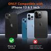 Carcasa Para iPhone 13 Case + 2 Protector Pantalla Vidrio Te 1