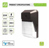Paquete De Luz Led De Pared 20w 2092lm 120-277v Luz Led... 1