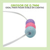 10 Rollos Tanza Elastica 0.7mm Nylon X9mt Bijou Pulsera Deco 6