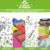 10 Rollos Tanza Elastica 0.7mm Nylon X9mt Bijou Pulsera Deco 7