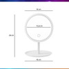 Base Con Luz Maquillaje Usb 90° Espejo Desmaquillante 4