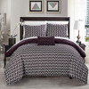 Chic Home Juego De Ropa De 4 Piezas Con Cobertor Reversible 3