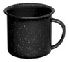 Taza Jarro 85ml De Acero Vitrificado Negro Cinsa 0