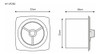 Extractor Cocina Ventilador Aire Hydra 25cm Reversible Gris 1
