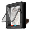 Puerta Para Gatos Exterior Abs Traba 4modos L Negro 0