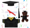 Traje De Graduación Para Osos De 20-30 Cm, Incluye Gorro 0