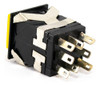 4 Interruptores Pulsador Cuadrado 19mm Amarillo Led Rojo 3