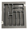 Cubiertero Organizador Pvc Gris 44x49 0