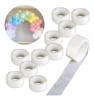 10 Cinta Pega Globos Punto Silicona X100u Adhesiva Doble Faz 0