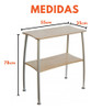 Mesa Metal Madera Arrime Deco Hogar 1