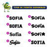 Tags Nombres Personalizado Mochila Bolso - Mediano/chico 7