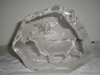 Bello Pisapapeles Adorno Cristal Sueco Firmado Mats Jonasson 5