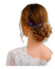Yean Barroco Nupcial Horquillas Rhinestones Azules Peine De 2