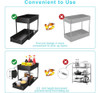 Petisal 2-pack Under Sink Organizadores Y Almacenamiento Con 2