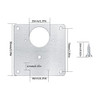 2 Placas De Reparacion Para Fijacion De Bisagras + Tornillos 1