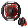 Fcxjtu Ventilador De Camping Con Linterna Led Para 0